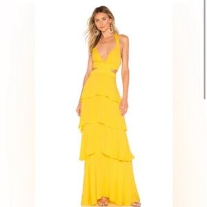 A.L.C. Yellow Halter Dress